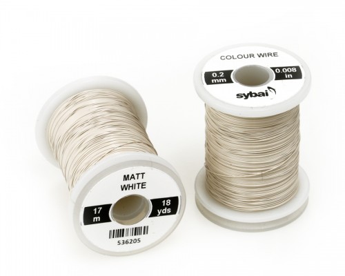 Colour Wire, 0.2 mm, Matt White